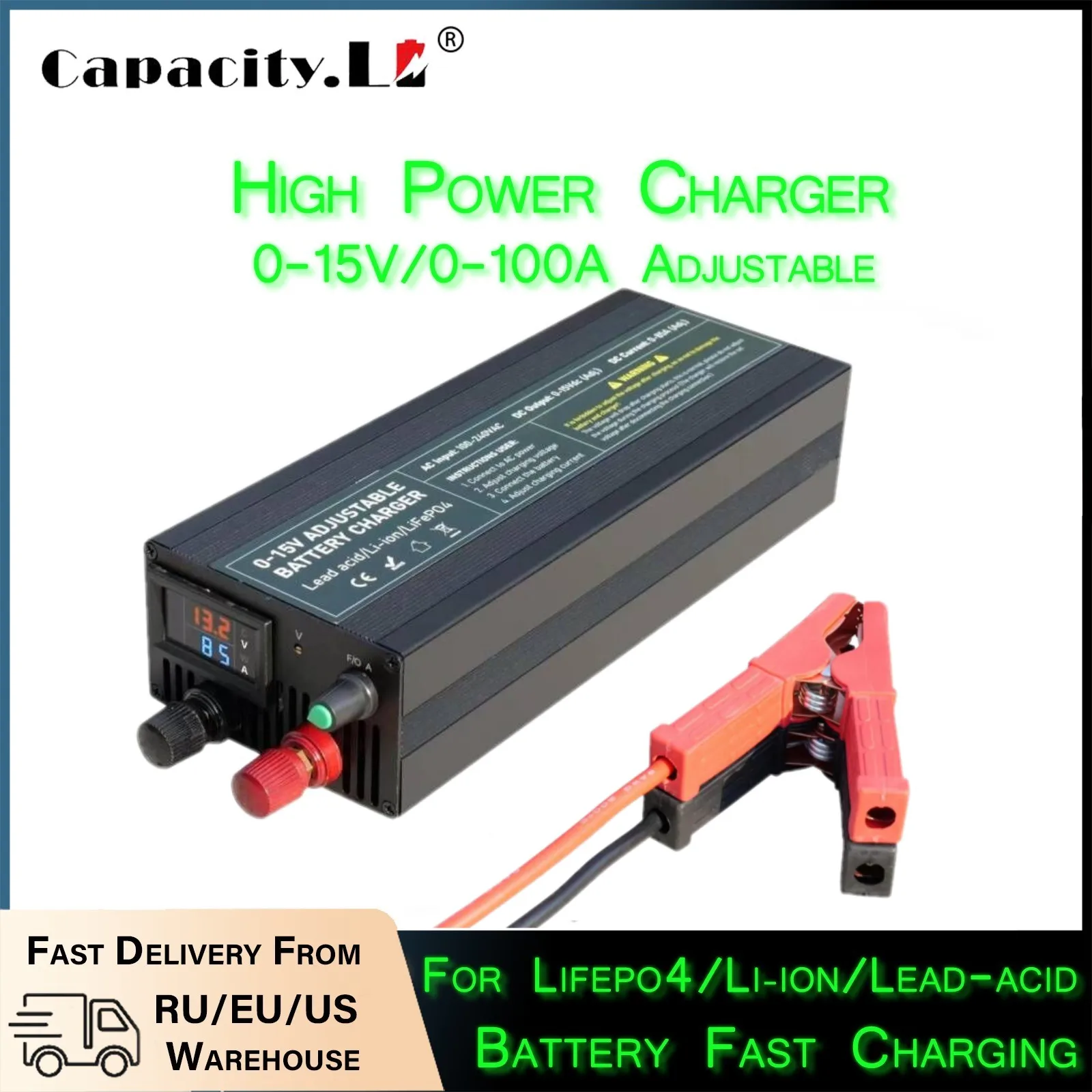 84V 20A Smart Charger - شاحن بطارية قابل للتعديل 60A100A CC
