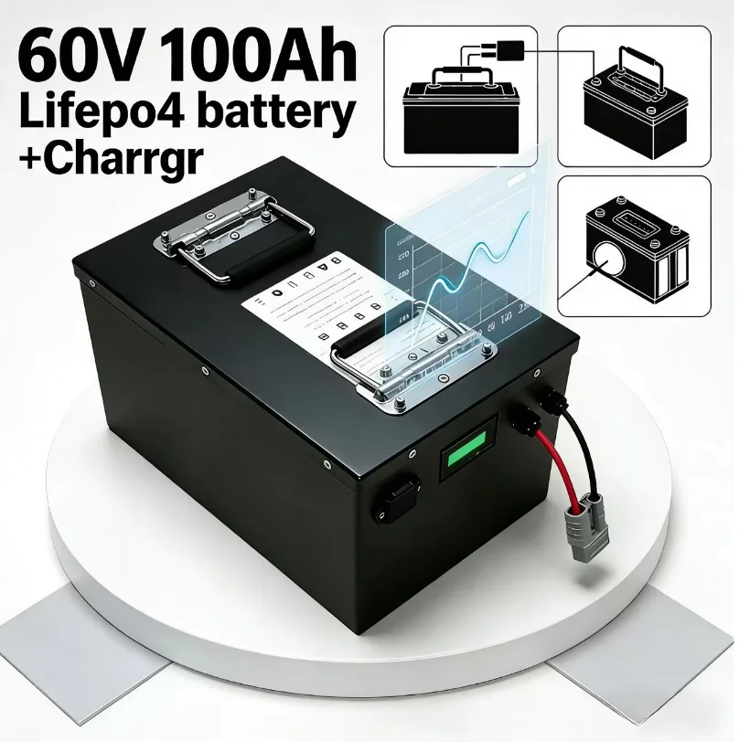 بطارية ليثيوم فوسفات الحديد 60 - مراجعة 72V 40Ah Lifepo4 Battery Pack وسعره