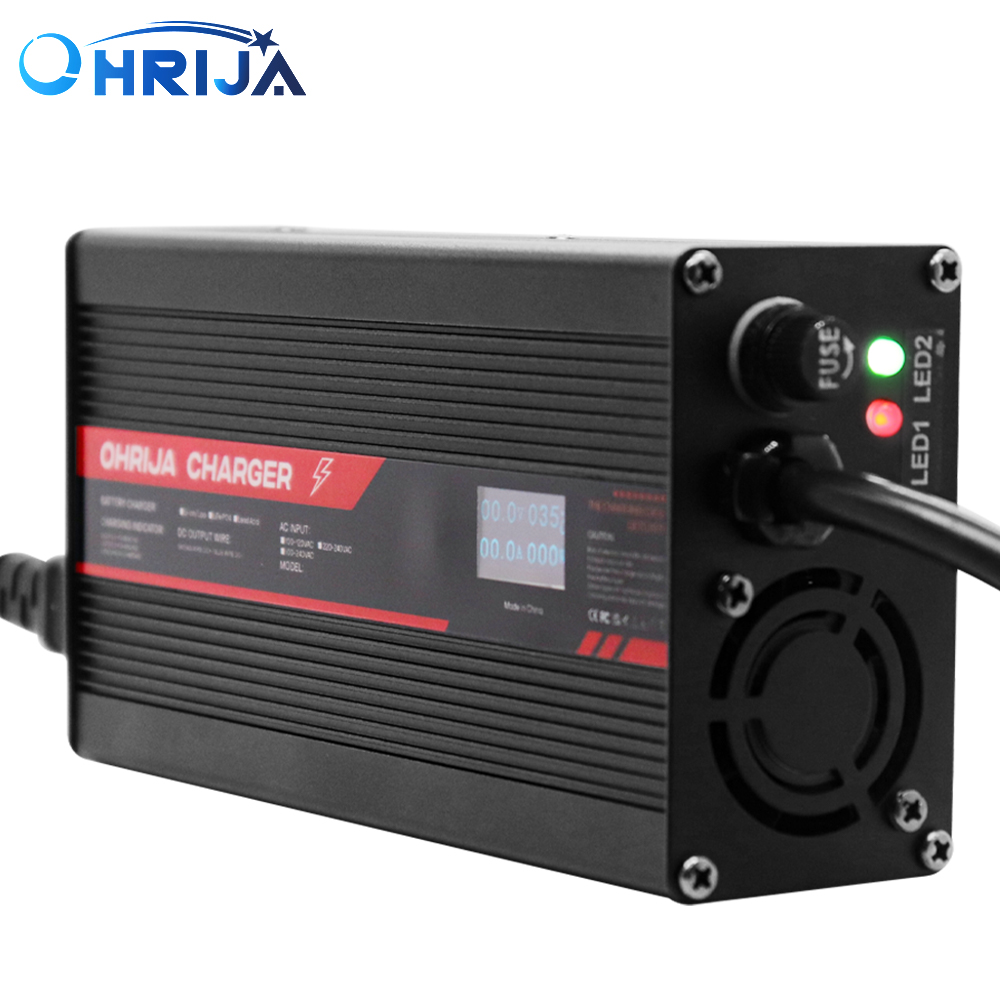 شاحن ليثيوم أيون OHRIJA 67.2 ف - مراجعة 84V 20A Smart Charger وسعره