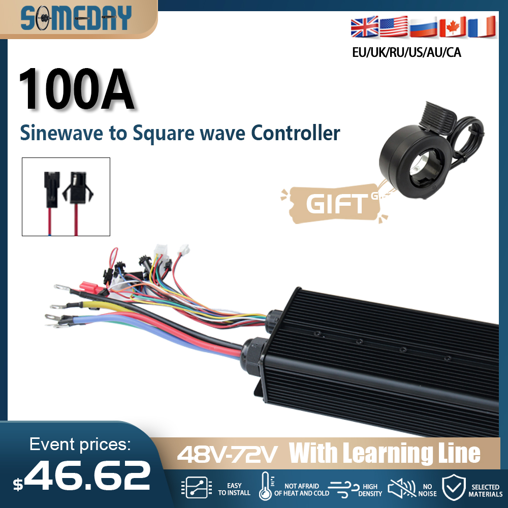 وحدة تحكم محرك بدون فرش 48V-72 - مراجعة 72V 100A Sabvoton Controller وسعره