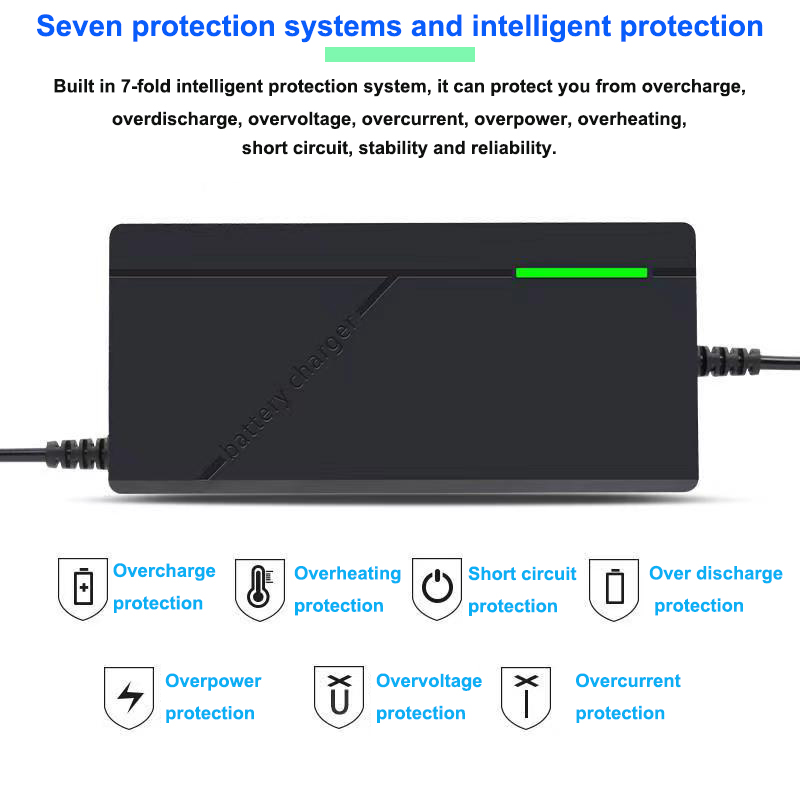 60 فولت 72 فولت 5A شاحن بطارية - مراجعة 84V 20A Smart Charger وسعره