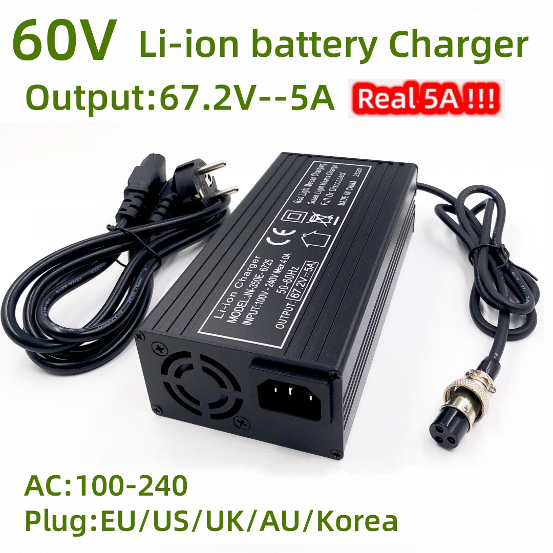 شاحن سريع 67.2 فولت 5 أمبير لع - مراجعة 84V 20A Smart Charger وسعره