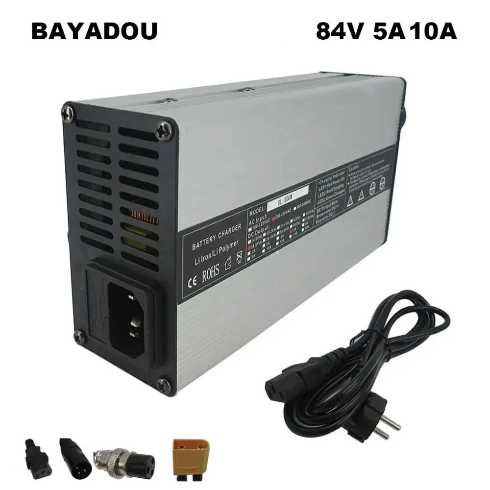 شاحن ليثيوم ذكي 72 فولت 4 أمبي - مراجعة 84V 20A Smart Charger وسعره