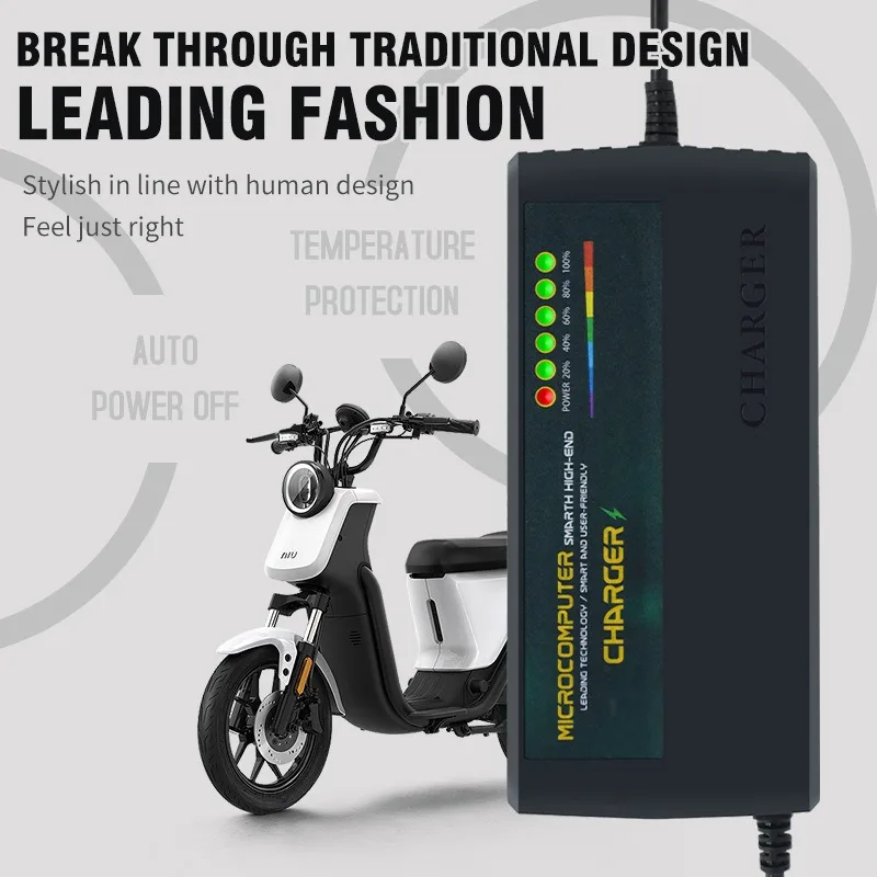 شاحن بطارية حمض الرصاص الجاف L - مراجعة 84V 20A Smart Charger وسعره