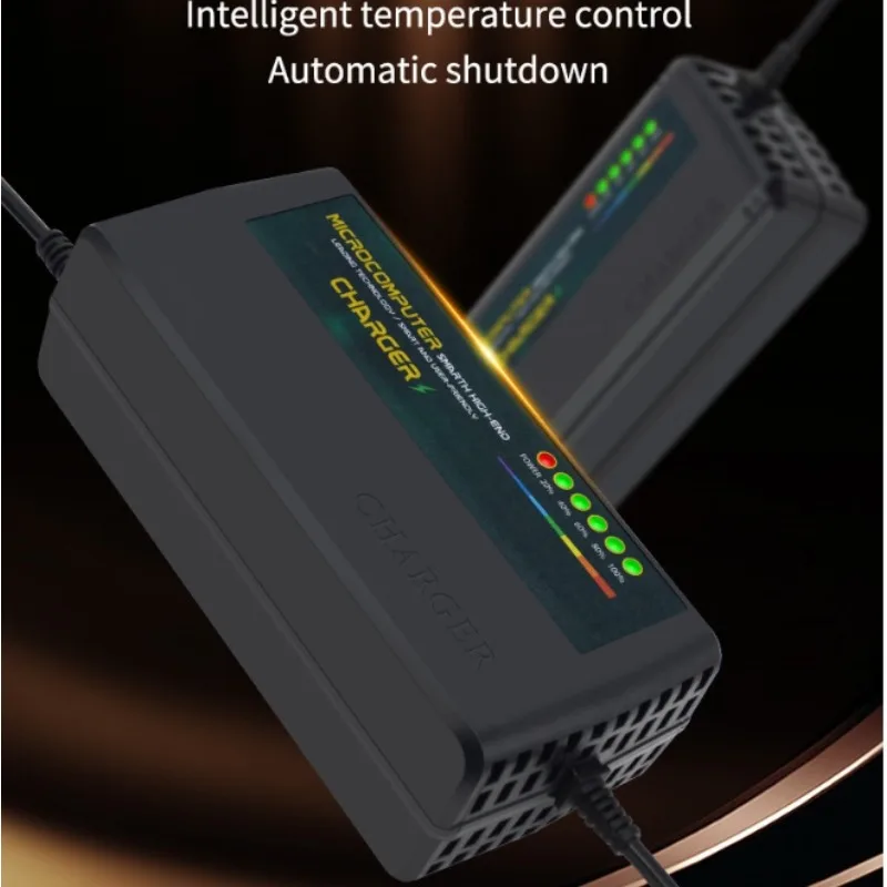 شاحن بطارية حمض الرصاص الجاف L - مراجعة 84V 20A Smart Charger وسعره